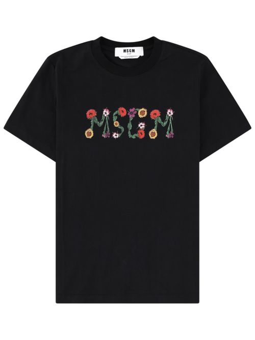 Black Logo Crew Neck T-Shirt