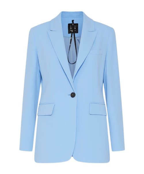 Single-breasted envers satin jacket