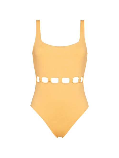 Cutout Swimsuit — Yellow