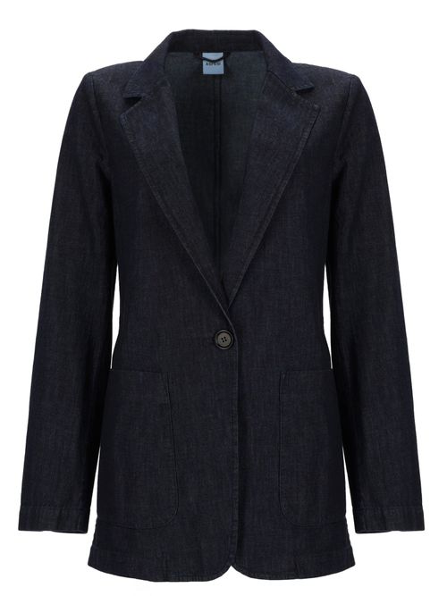 Single-breasted denim jacket
