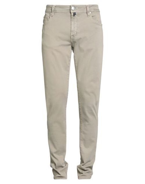 Man Jeans Khaki Size 37 Cotton, Polyester, Elastane