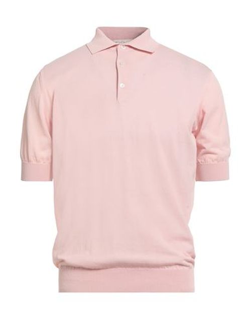 Man Sweater Light pink Size 40 Cotton