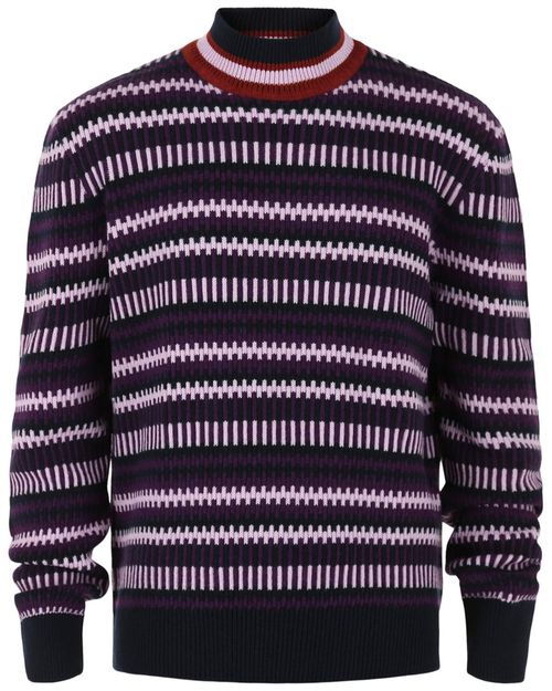 Striped Cashmere-Blend Sweater