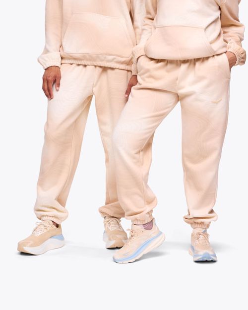HOKA Essential Jogger Pants in Beige Cloud Topo