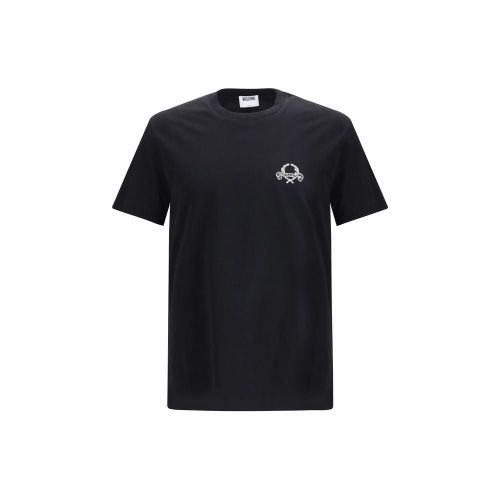 Logo-Embroidered Cotton T-Shirt — Black