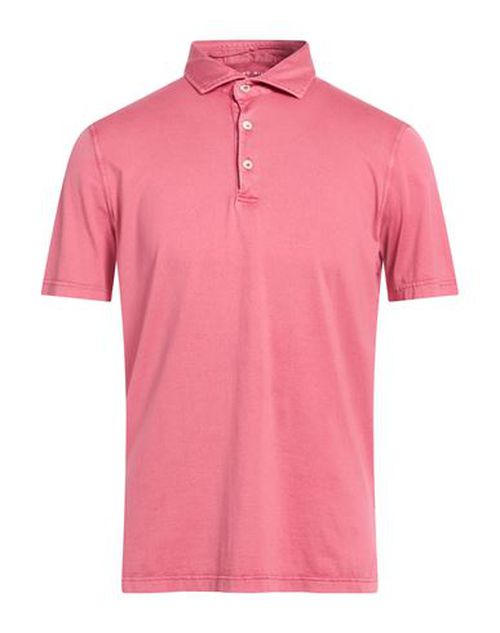 Man Polo shirt Salmon pink Size 40 Cotton