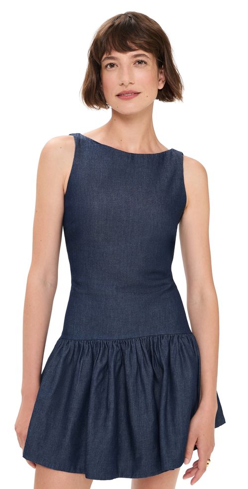 Addison Mini Dress Blue Denim