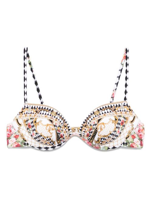 Camilla Rococo Glow Continuous bikini top - White