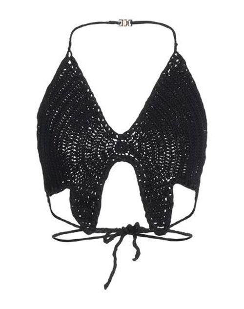 Forte_forte Woman Top Black Size 1 Cotton, Polyamide, Elastane