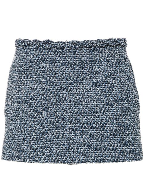 Bouclé mini skorts - Blue