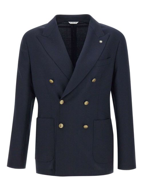 Manuel Ritz x Marzotto wool blazer - Blue
