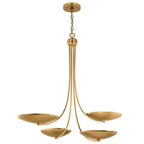 Lacquered Brass Chandelier from the Palmela Collection