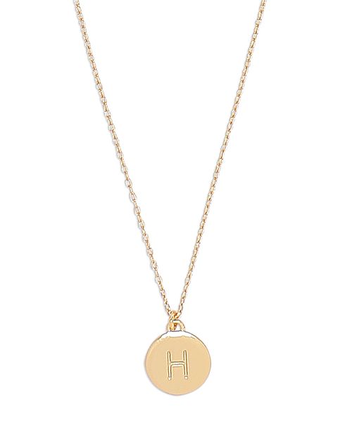 Mini Initial Pendant Necklace, 17-20