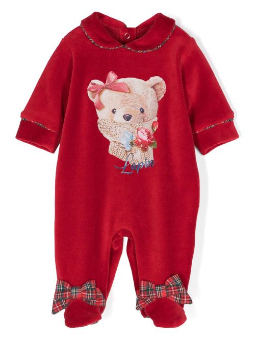 Teddy bear-print pyjamas - Red