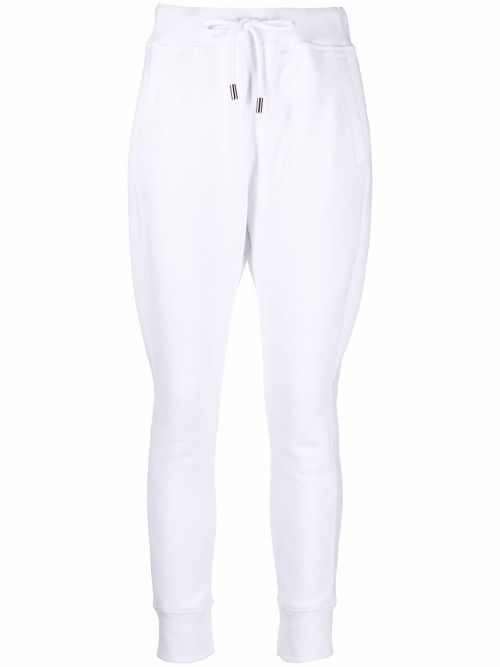 Icon-print track pants - White