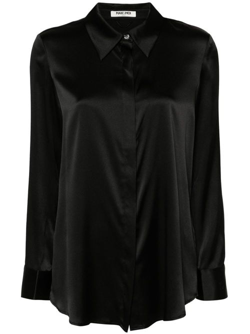 Levy satin shirt - Black