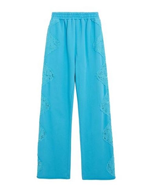 Pink Memories Woman Pants Azure Size 10 Cotton, Nylon