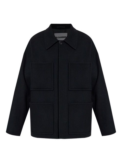 Boxy double-pocket jacket - Black