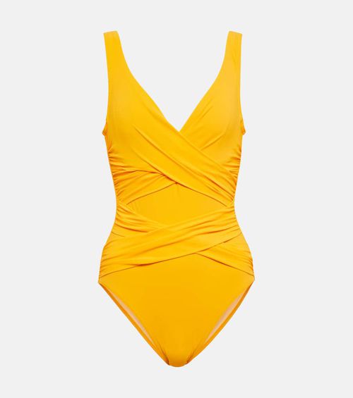 Karla Colletto Ruched one-shoulder swimsuit