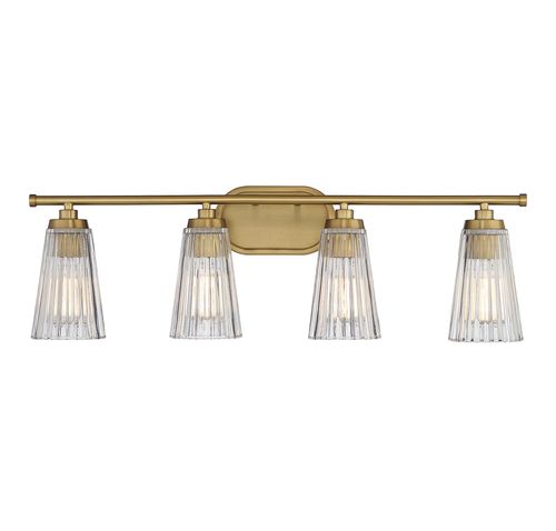 Chantilly 4-Light Bathroom Vanity Light in Warm Bra