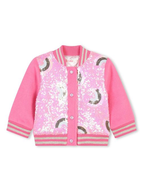 Sequin-embellished jacket - Pink