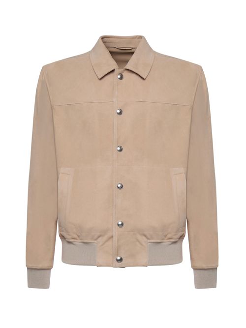 Suede Bomber Jacket