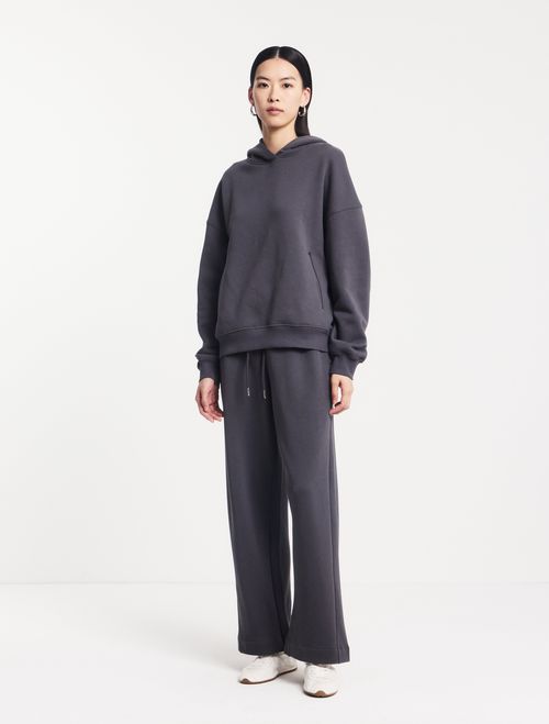 Oversized Hoodie in Magnet - Organic Cotton