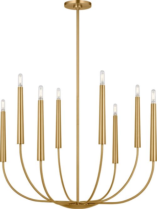 Burnished Brass Burnished Brass Chandelier from the Lois Collection
