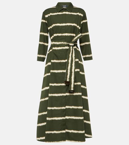 Olanda striped cotton midi dress