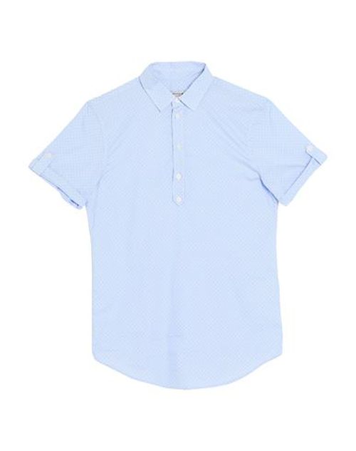 Man Shirt Sky blue Size 15 Cotton