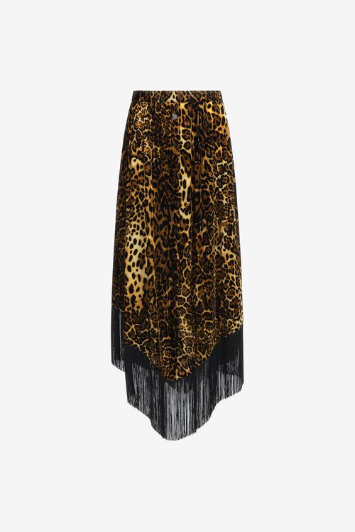 Long Skirt With Fringe