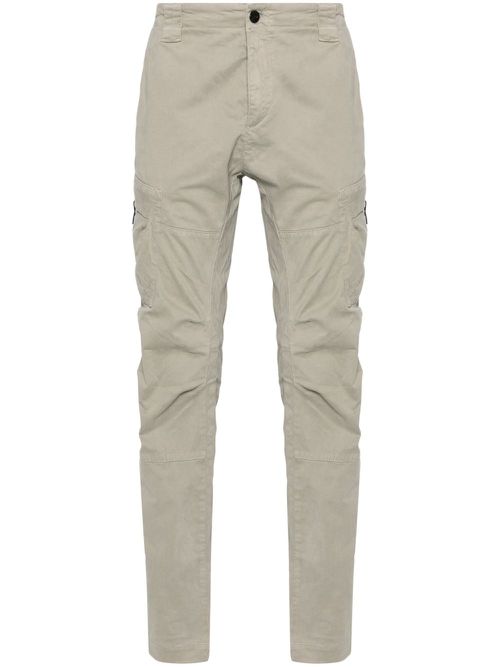 Lens tapered-leg cargo trousers - Grey