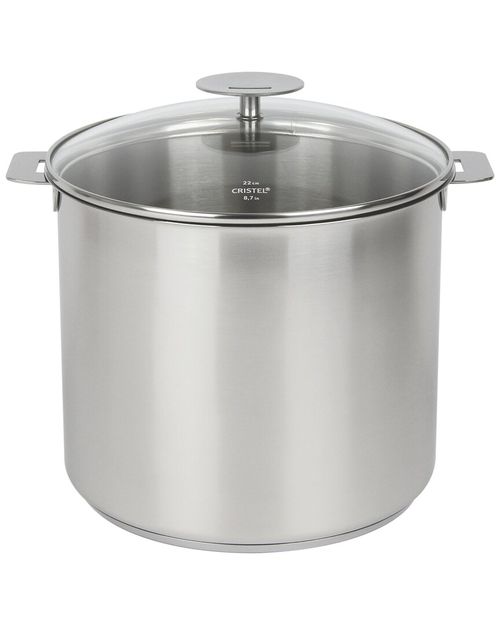 Mutine Satin 7.5qt Stockpot With Lid And Removable Handlel
