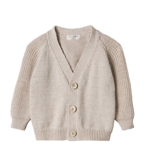 Baby Portol cotton and linen cardigan