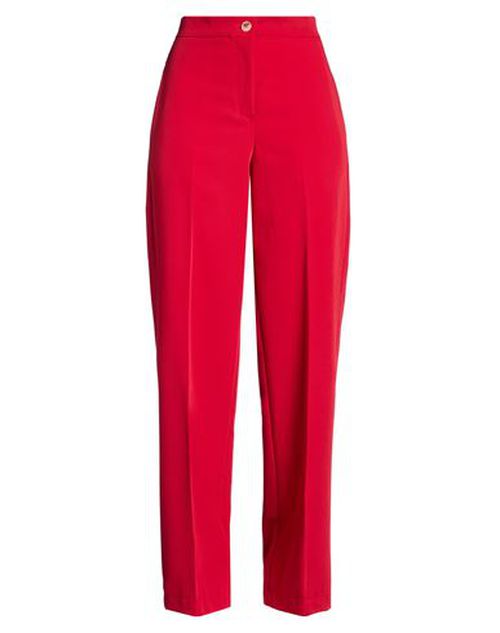 Woman Pants Red Size S Polyester, Viscose, Elastane