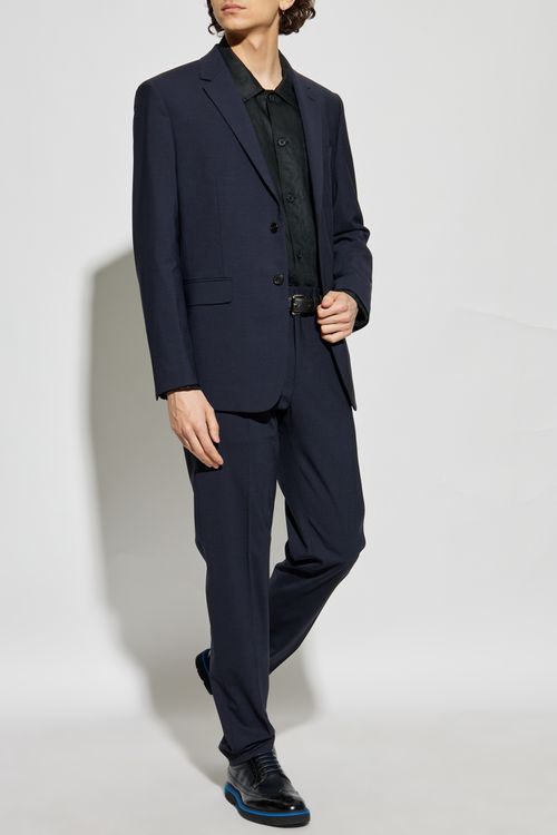 Blazer With Open Lapels, Men's, Navy Blue