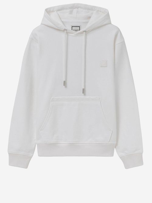 Cotton Hooded Sweatshirt — White
