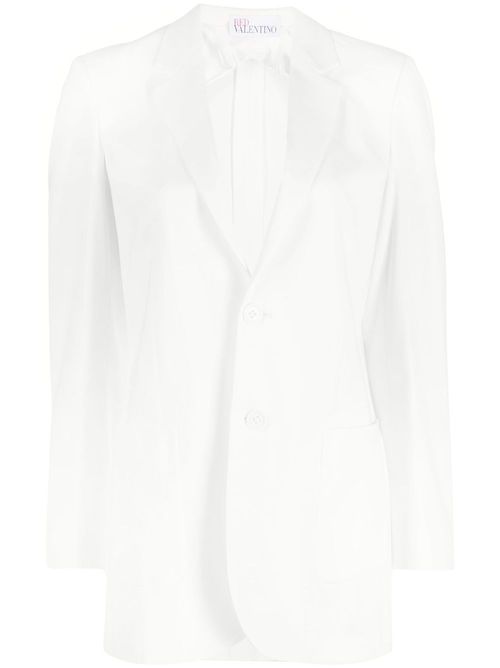Button-fastening blazer - White
