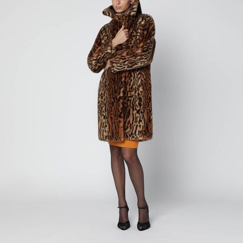 Stand Studio Leopard-Print Faux-Fur Coat