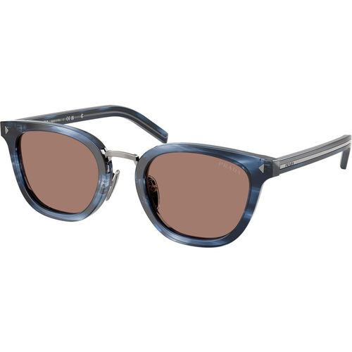 Prada Man Prada PR C01SD 26F05D Sunglasses Acetate Blue Brown Cat Eye Norma