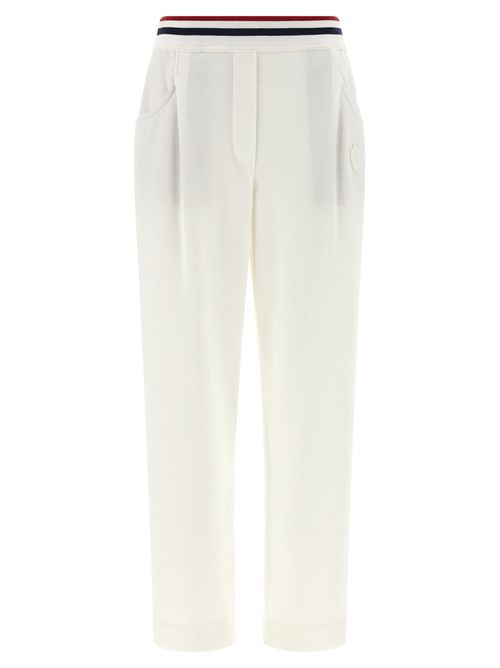Cotton Stretch Joggers — White