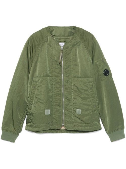 Lens-detail bomber jacket - Green