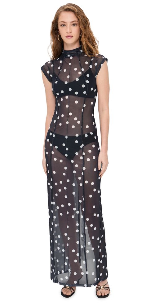 Redefined Maxi Dress NOIR POLKA