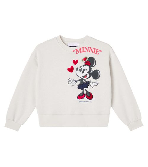 X Disney printed cotton-blend sweatshirt