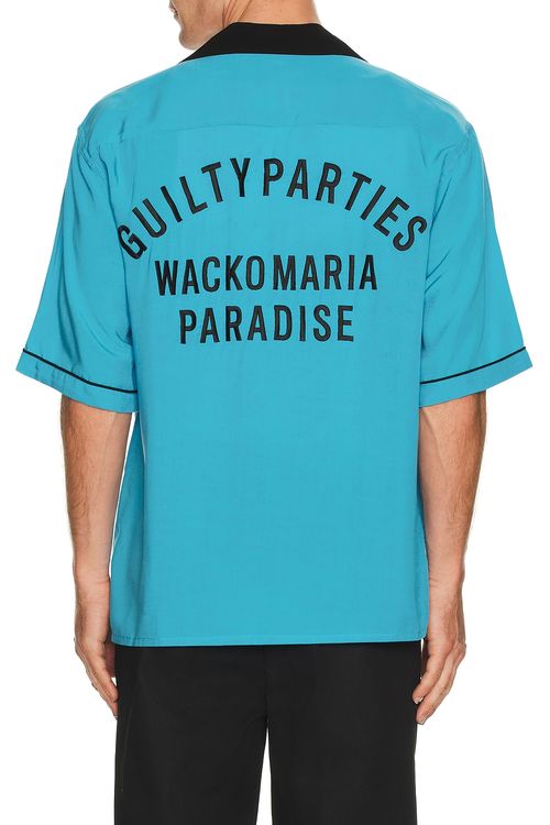 WACKO MARIA Switching Shirt in Blue - Blue. L also in M, XL/1X