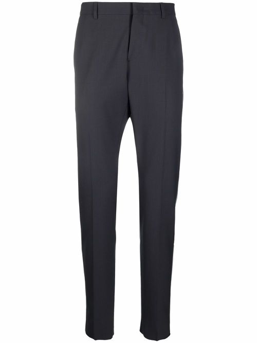 Stripe-detail tailored trousers - Grey