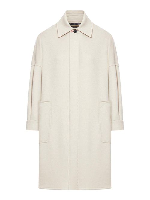Button Detailed Long-sleeved Coat