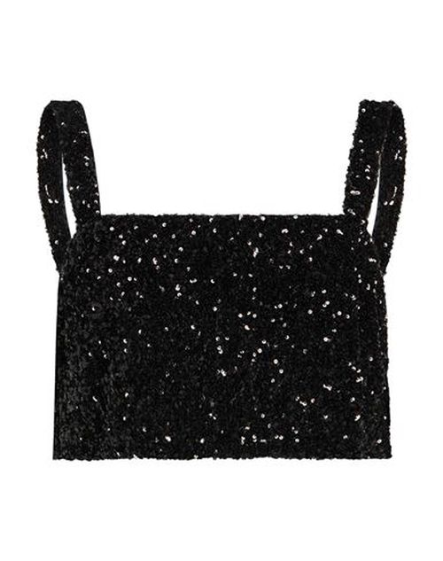 Woman Top Black Size S Polyester, Elastane
