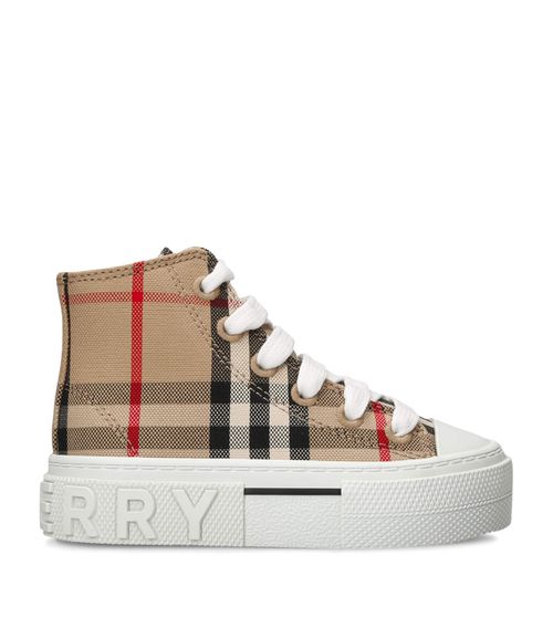 Check High-Top Sneakers