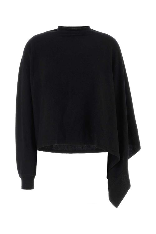 Virgin Wool Sweater — Black